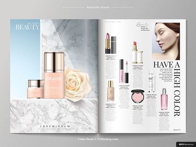 产品 精致 杂志 化妆品 系列 画册 模库优选