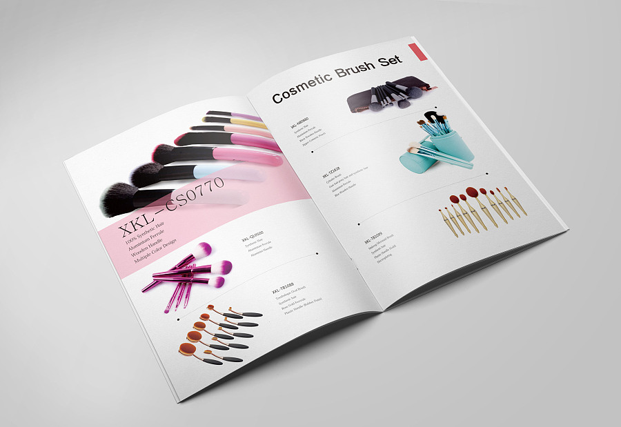 化妆品刷产品画册 原创设计与视觉美学