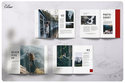 风景旅拍杂志画册素材